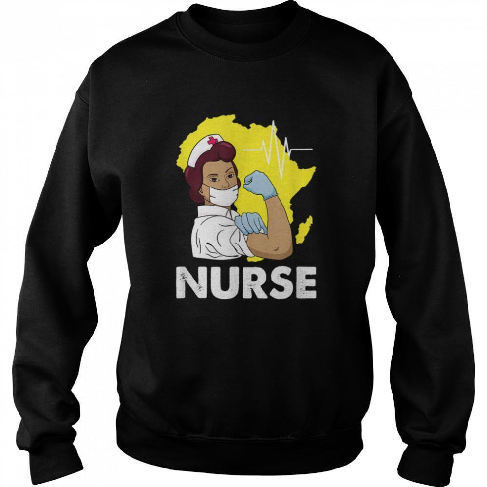 Nurse African American Nursing Practitioner Melanin Apparel Sweatshirt